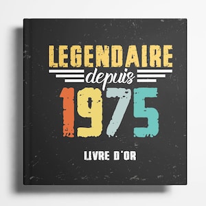 Livre d'or pour le 50e anniversaire - Cadeau d'anniversaire 50 ans pour femme ou homme, album photo souvenirs et vœux