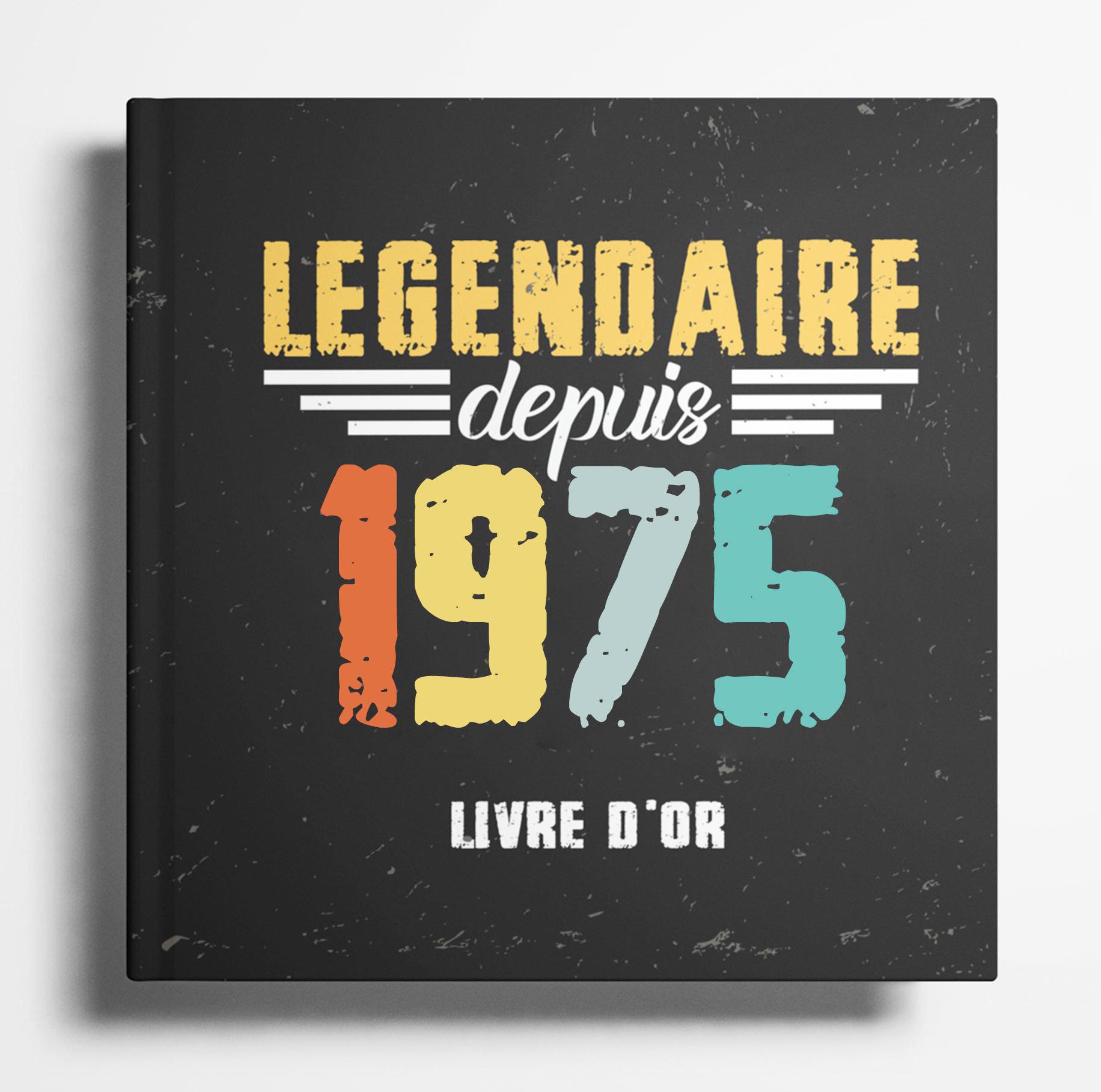 Livre d'or pour le 50e anniversaire - Cadeau d'anniversaire 50 ans pour femme ou homme, album photo souvenirs et vœux