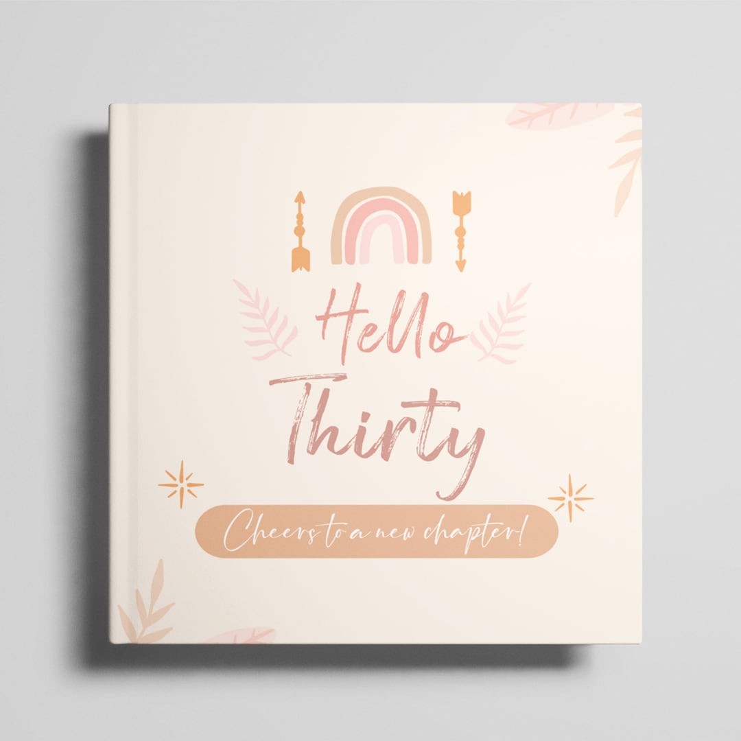 30th Birthday Guest Book 30th Birthday Gift for Him and Her Etsy