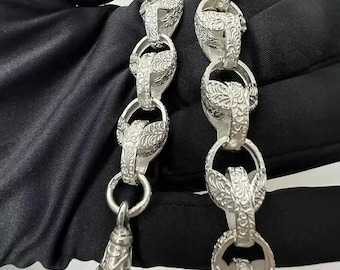 Leonard Kamhout Rare Sterling Silver Silk Link Bracelet 925