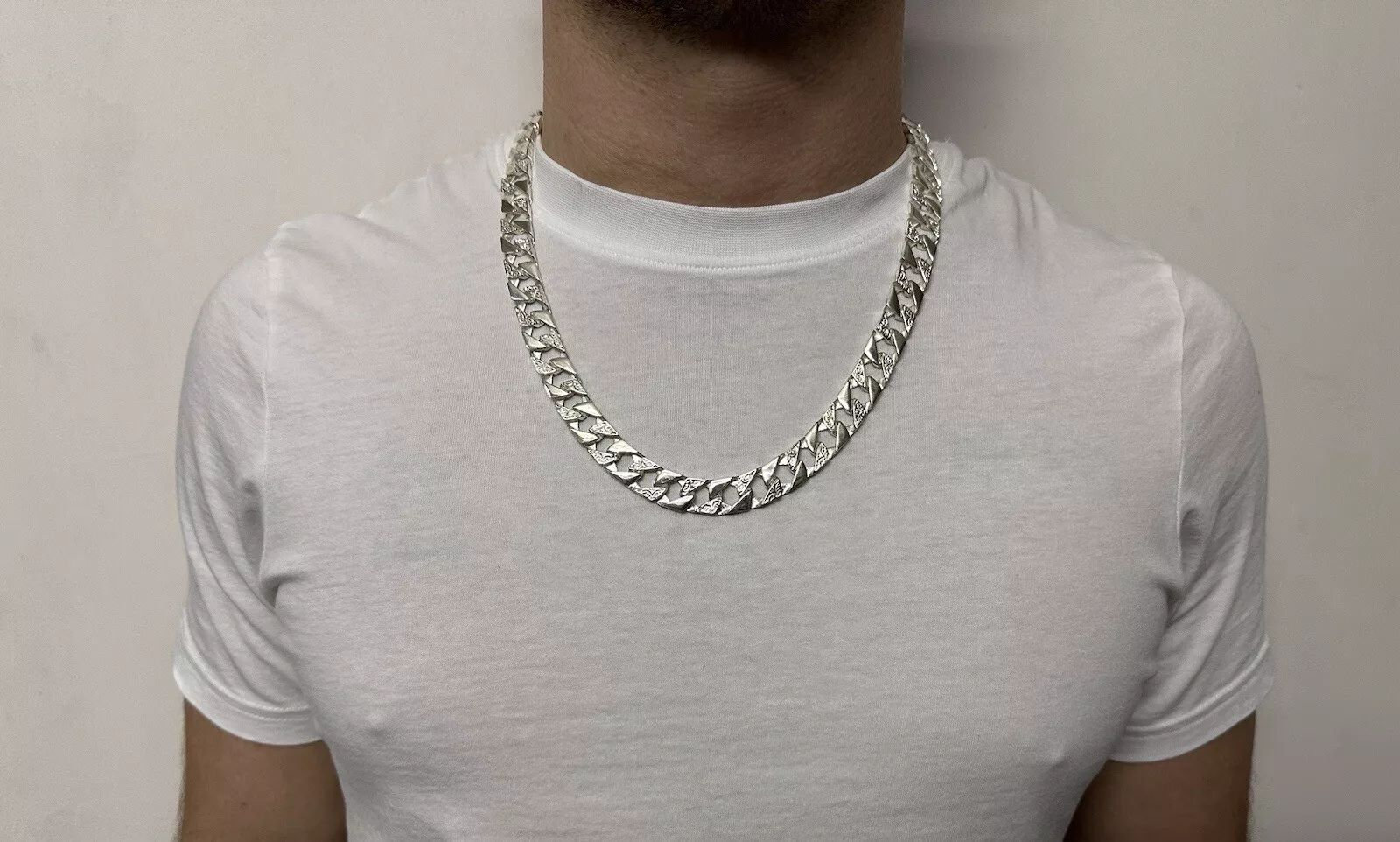 Sterling Silver Curb Chaps Chain Men’s Gents 12mm Old School Heavy 925 ...