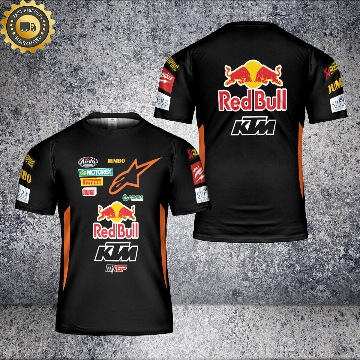 Red Bull KTM Racing Team Emblem T-Shirt grey - From Austria Online Shop