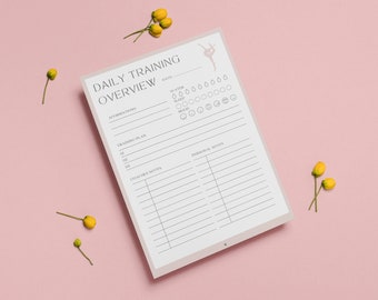 Simple Digital and Printable Gymnastics Training Planner | Gymnastics Tracker and Logbook | Stay Organized and Excel in Gymnastics!