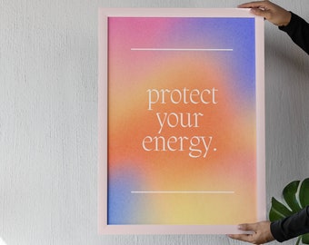 Printable Gradient Aura Spiritual Poster