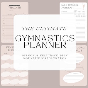 10+ pagina's digitale en afdrukbare gymnastiektrainingplanner | Gymnastiektracker en logboek | Blijf georganiseerd en excelleer in gymnastiek!