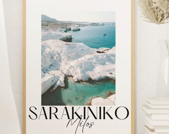 Milos, Greece Art Print, Milos Wall Art, Travel Print, Travel Poster, Europe Print, Wall Decor, Housewarming Gift, Anniversary Gift