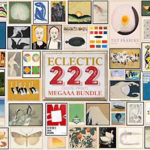 ECLECTIC MEGA BUNDLE, Over 222 Prints, Gallery Wall Art Set, Printable Wall Art, Boho Wall Art, Art Prints, Art Print Set, Digital Download
