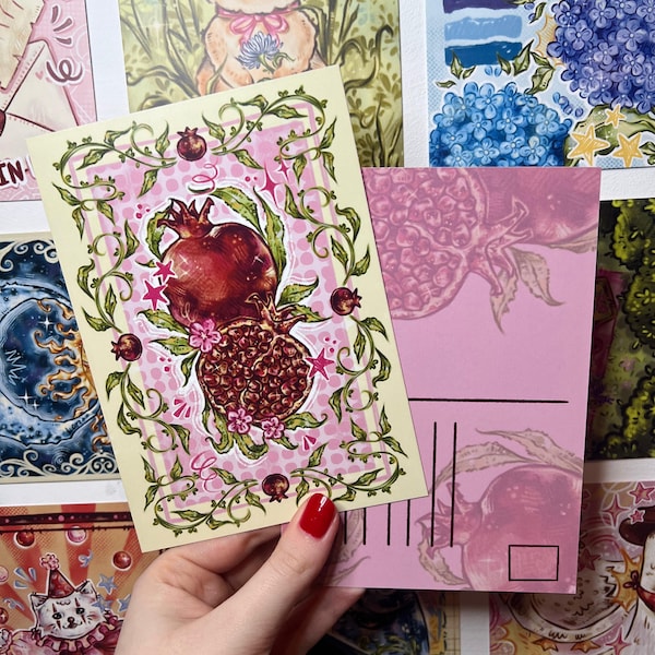 Pomegranate  | A6 Postcard  – January 2026