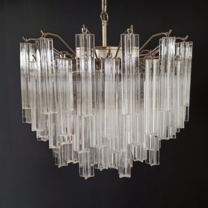 Gorgeous Murano vintage chandelier – 107 quadrihedrons