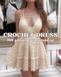 Crochet Dress PDF pattern + Video Tutorial - Flowy Summer Dress (Maternity friendly) product logo