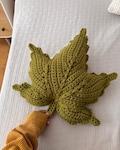 Crochet Maple Leaf Pillow Pattern PDF + Video Tutorial | Chunky Fall Home Decor product logo