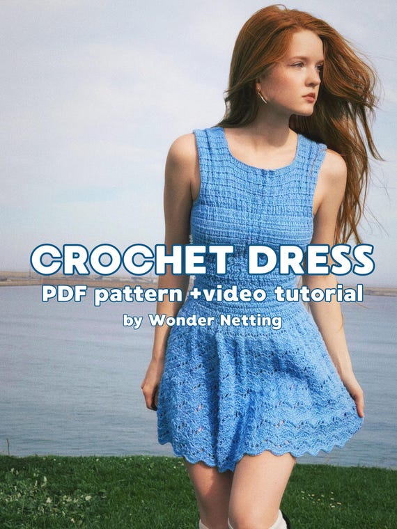 Crochet Dress PDF Pattern + Video Tutorial - Summer Dress - Etsy