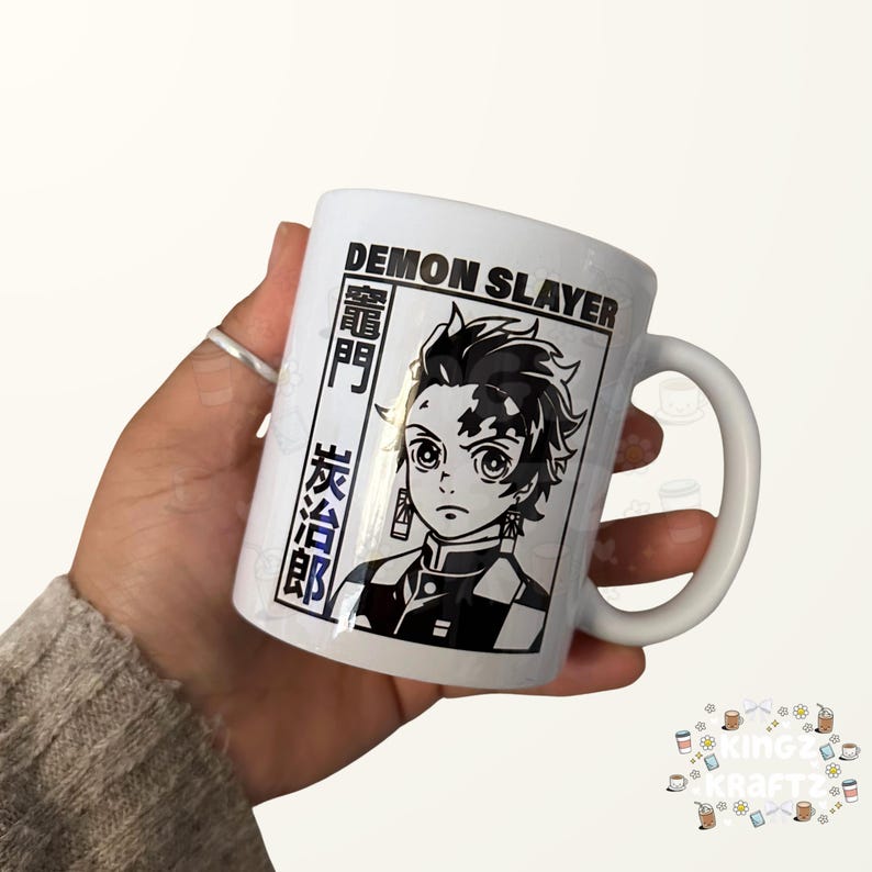Anime Inspired Cermaic Mug | Anime Gift | Manga | Tanjiro Kamado image 3