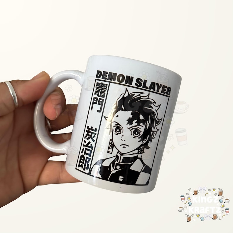 Anime Inspired Cermaic Mug | Anime Gift | Manga | Tanjiro Kamado image 1