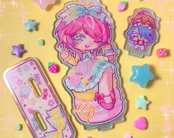 Hypnosis Mic ~ Ramuda rainbow acrylic standee