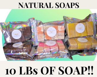 10 LBS BULK Natural Handmade Soap, Bulk Soap, Wholesale handmade soap, Assorted Scents, Soap Loaves, Soap Loaf, Soap Ends