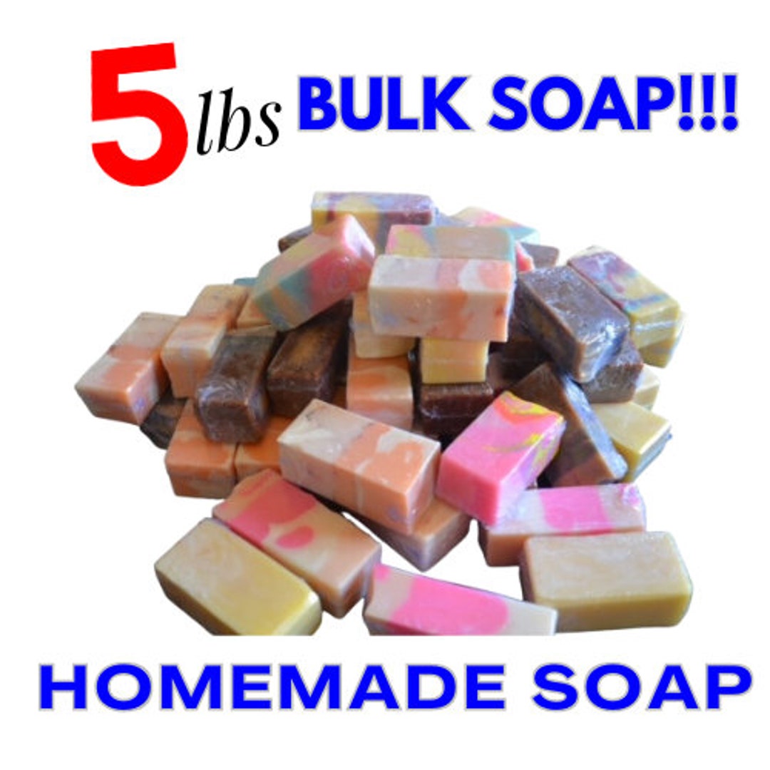 5LBS Bulk Natural Soap Ends/ Scented Bulk Soaps/naturalsoap/handmade