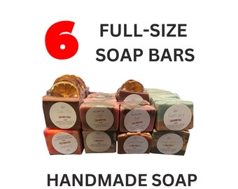 6 Soap Bars for 23, Clearance Soap, Bulk Organic Soap,Handmade Soap Bars,Bulk Soap Bars, 10 Clearance Soap Bars, Goat Milk Soap