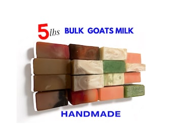 5LBS Handmade Bulk Goat Milk Soap, Goat Milk Soap On Clearance, Goat Milk Baby Shower Favor, Goat Milk Soap Pieces, Goat Milk Soap Wholesale