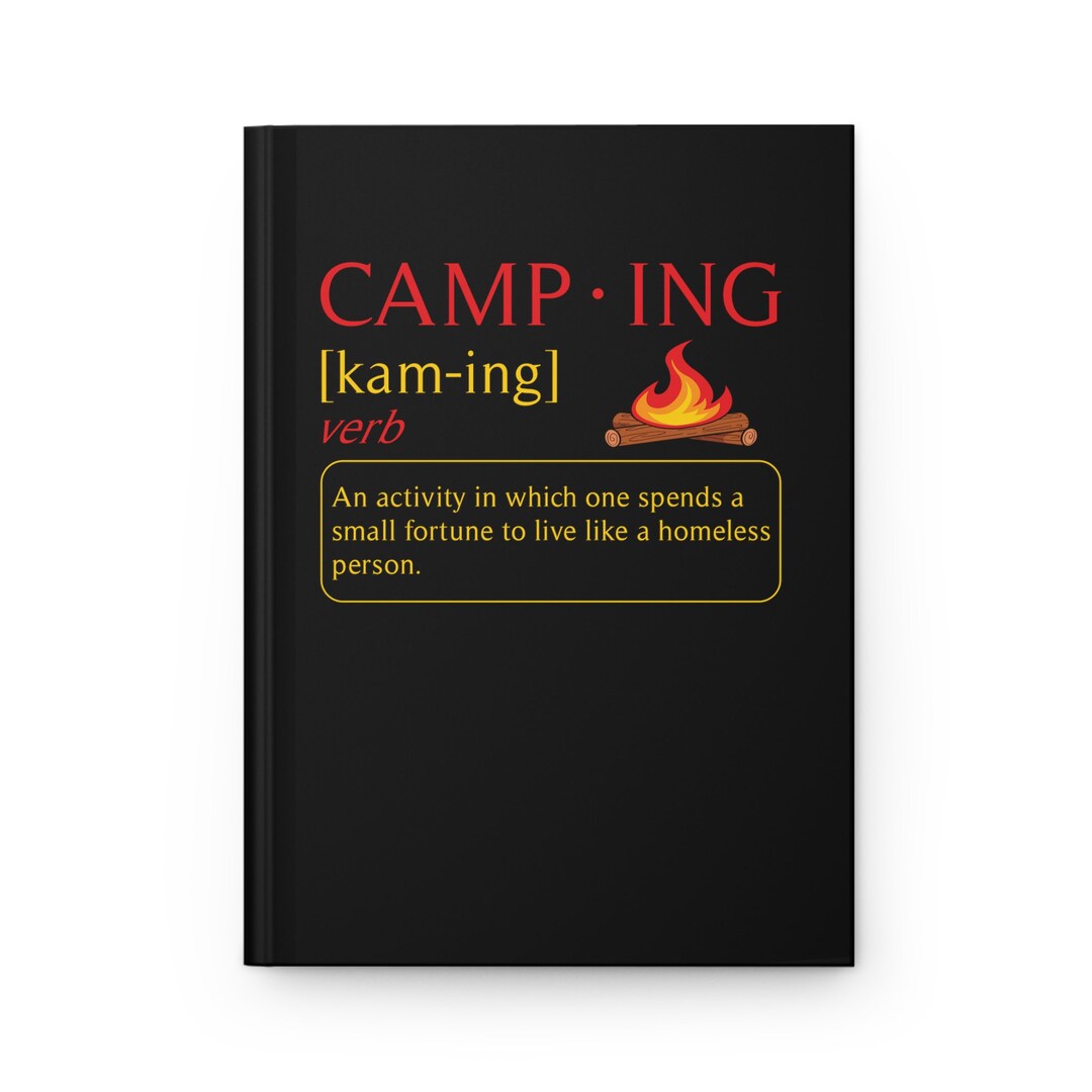 Camping Definition Camp Journal Camping Notebook Camping Etsy