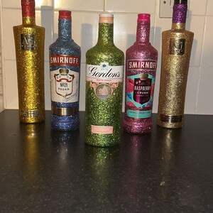 Decorative glitter bottles