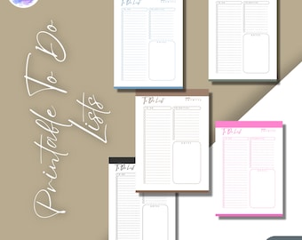 Printable Daily To Do List | Daily Planner Checklist | A4 size | PDF