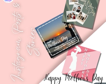 Mother's Day Instagram Post Templates: Editable Canva Designs (12)
