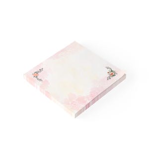 Floral Note Pads, Cute Stationery, Office Supplies, Gifts for Students, Floral Sticky Notes, Daily Reminder Pads