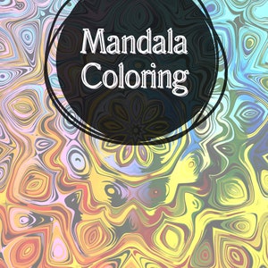 36 Mandala Coloring Pages, Printable Coloring Book for Kids and Adults, Digital Download