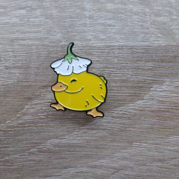 Pin's, Badge, Broche, canard mignon animal, Canard floral manga épingles en émail dur étiquette broche kawaii drôle cadeau d'anniversaire