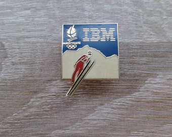 Pin's , Badge ,jeux olympiques IBM 1992, pins vintage