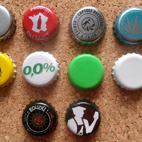 10 Capsules de bouteilles de bière pour collections RF05