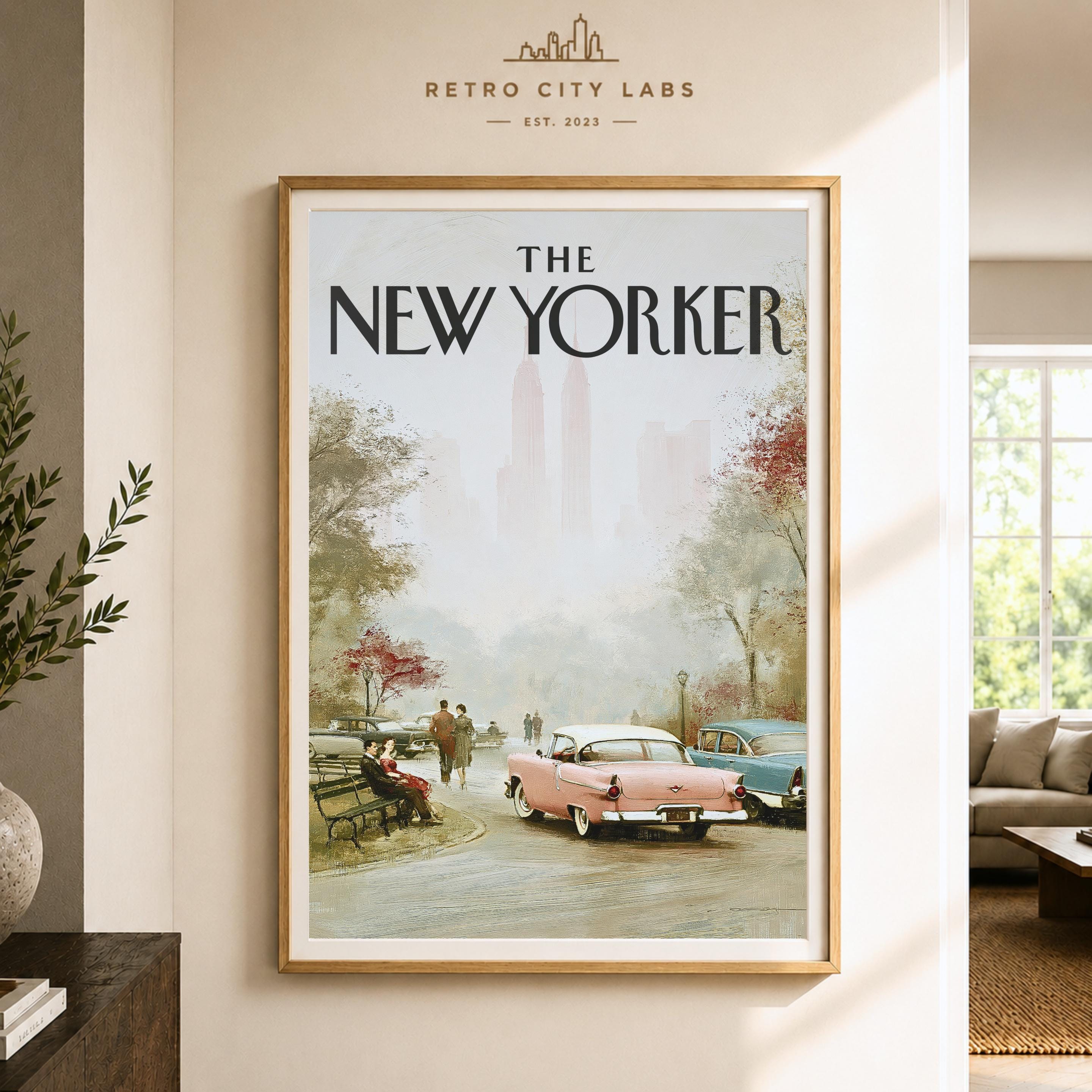 The New Yorker 特注額装 90 x 60cm アート フレーム The New Yorker 特注額装 90 x 60cm アート フレーム Vintage New