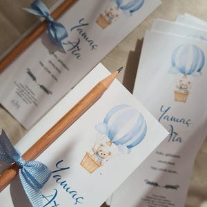 Penna con semi, bomboniere per neonati, regalo per baby shower, matita a forma di fiore, matite personalizzate, ritorno a scuola, penna stampata, orsacchiotto, palloncino