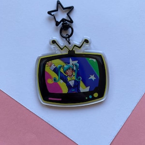Vocaloid Hatsune Miku Statisk dubbelsidig akrylnyckelring