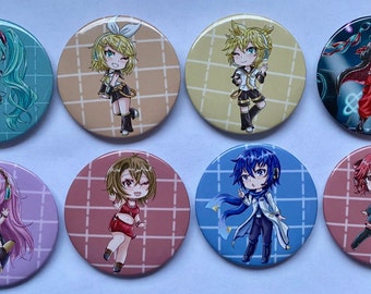 Vocaloid Round Badges
