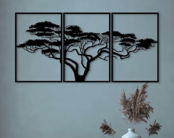 African Baobab Tree Of Life Metal Wall Decor, Home Interior Decor, Tree Of Life Wall Art, Metal Decor, Housewarming Gift, Birthday Gift