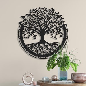 Levensboom, metalen wand decor, Home interieur decor, levensboom kunst aan de muur, metalen decor, housewarming cadeau, verjaardagscadeau