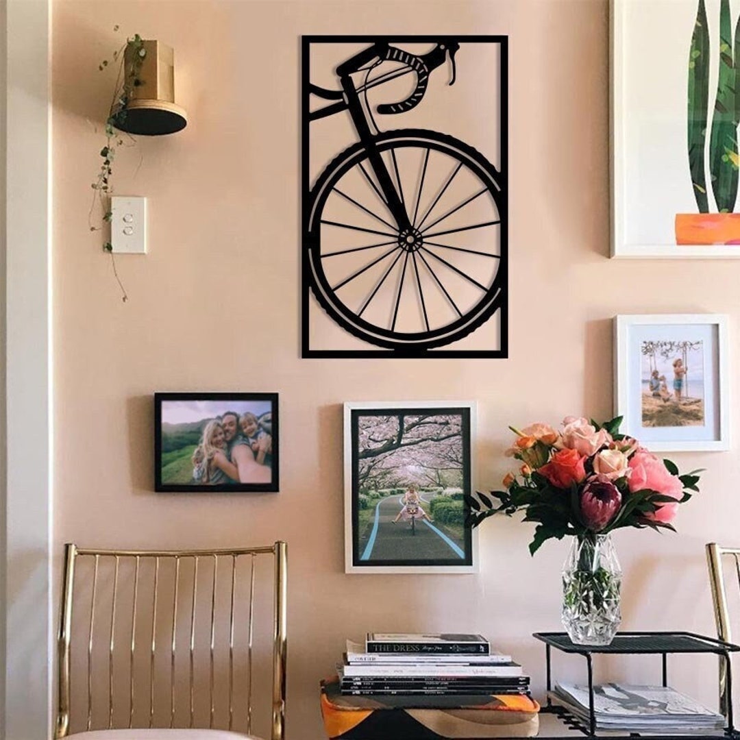 Bicycle Metal Wall Art. Metal Wall Decor. Room Wall Decor Living Room