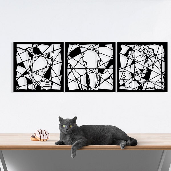 Animals Metal Wall Art. Metal Wall Sign. Metal Wall Hangings. Office Wall Art.Geometric Wall Art. Animal. Wild Wall Art. Minimalist Wall Art