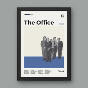 The Office Poster - Minimal Mid Century Modern Wall Print TV Show Collection