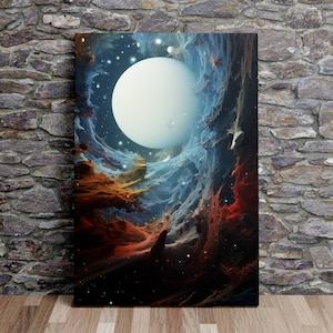 Infinite Cosmos No.6, Space Art, NASA, Sternenhimmel, Ölmalerei-Stil, Kunstdruck, Poster, Leinwandkunst, Leinwanddruck, fertig zum Aufhängen