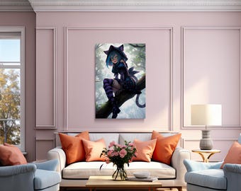 The Cheshire Cat - "Alice X Anime" BanzaiArts Series - Digital Print