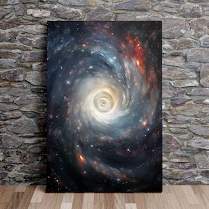 Infinite Cosmos No.4, Space Art, NASA, Sternenhimmel, Ölgemälde Stil, Kunstdruck, Poster, Leinwand Kunst, Leinwanddruck, fertig zum Aufhängen