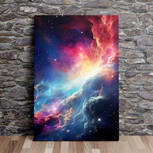 Infinite Cosmos No.2, Space Art, NASA, Sternenhimmel, Ölmalerei-Stil, Kunstdruck, Poster, Leinwandkunst, Leinwanddruck, fertig zum Aufhängen