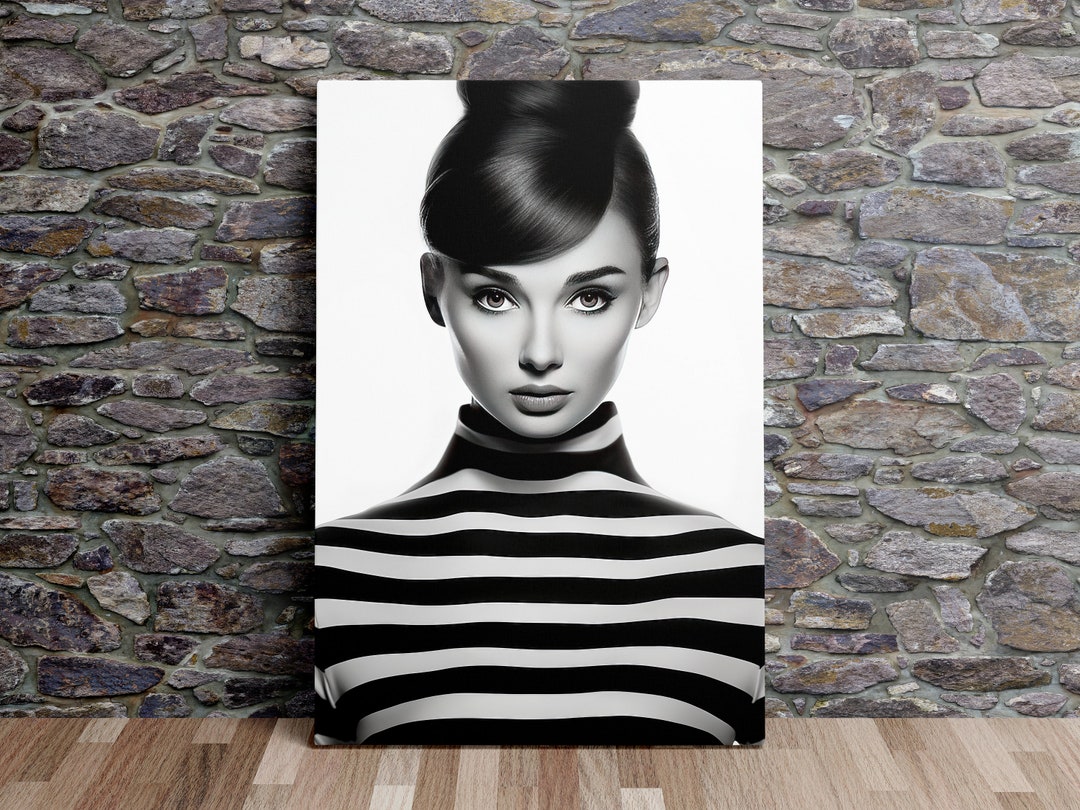 Audrey Hepburn Fan Art, Inspirational Art, Famous Women Art, Gift for Women, Wall Poster, Canvas