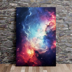 Infinite Cosmos No.7, Space Art, NASA, Sternenhimmel, Ölmalerei-Stil, Kunstdruck, Poster, Leinwandkunst, Leinwanddruck, fertig zum Aufhängen