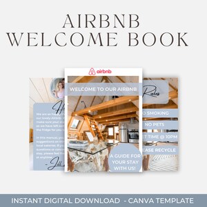 Neutral Airbnb Welcome Book | Editable Airbnb Template | Editable In Canva | Welcome Book For Airbnb | Airbnb Guestbook | Guestbook Airbnb