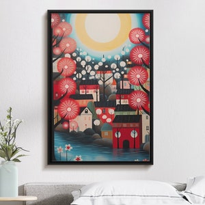 Digital Download Printable Art Scandinavian Folk Art 304 Wall Artwork Affordable Artwork Wall Decor Modern Art Contemporary Artwork