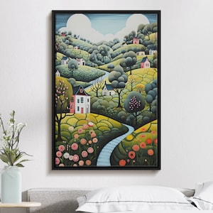 Digital Download Printable Art Scandinavian Folk Art 294 Wall Artwork Affordable Artwork Wall Decor Modern Art Contemporary Artwork